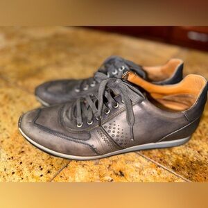 Magnanni 'Cristian' Grey Leather Sneakers  9
